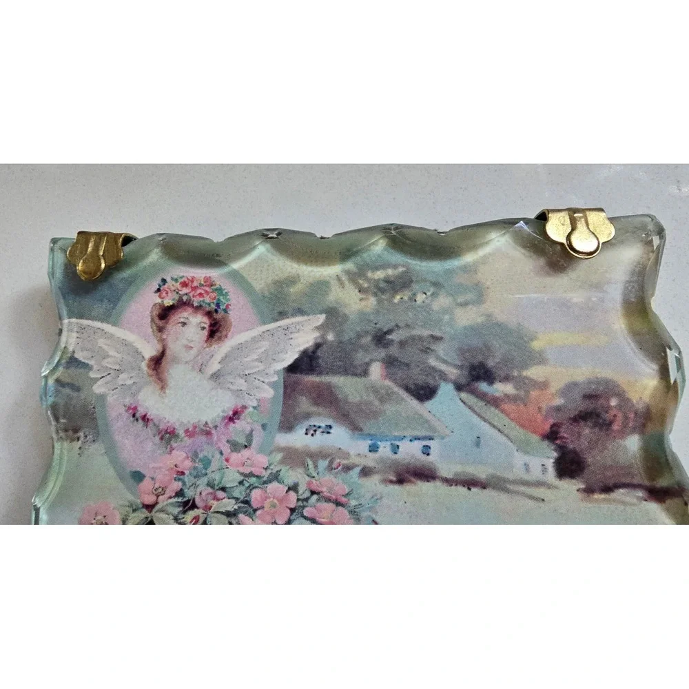 Kathy Ann Crystal Inspirations‎ God Bless Our Home Angel Beveled Glass Plaque